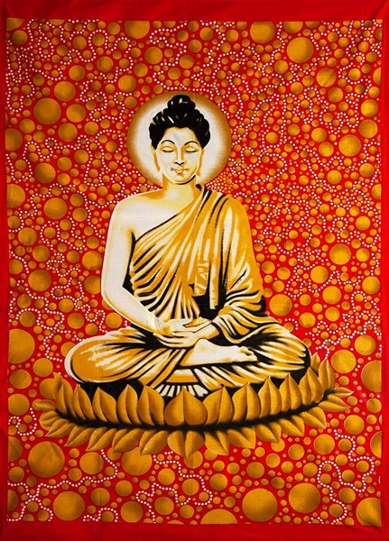 India Arts Buddha Cotton Wall Hanging 111-03