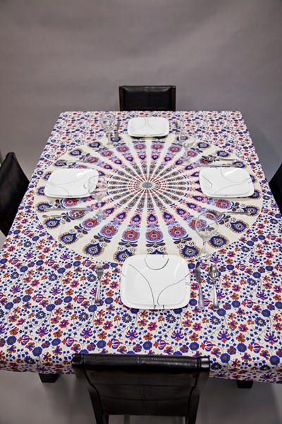 India Arts Cotton Peacock Mandala Tapestry 351-02