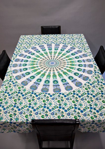Cotton Peacock Mandala Tapestry 351-05