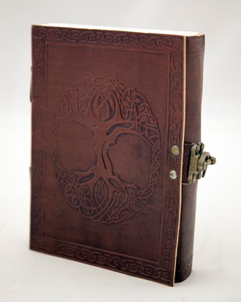 India Arts Leather Celtic Tree Journal W/ Latch PM172-05
