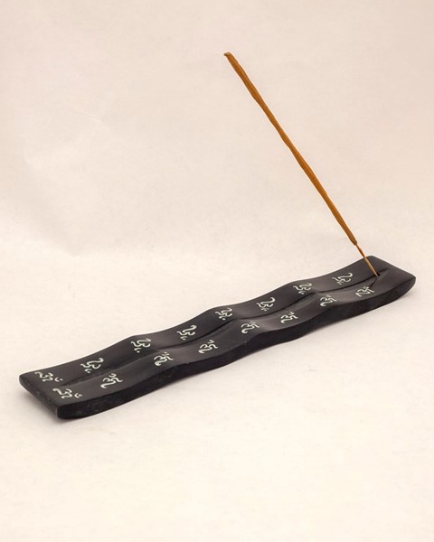 India Arts Om Soapstone Incense Burner JL888