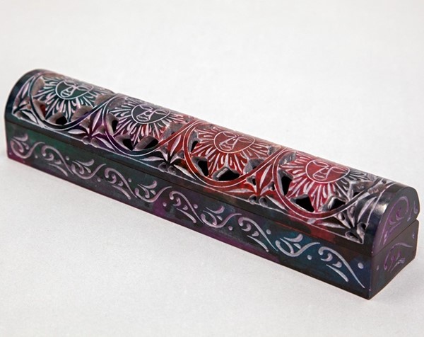 Tie Dye Sun Incense Burner Box JL904