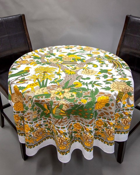 India Arts Cotton Tree Of Life Tablecloth TC440-01
