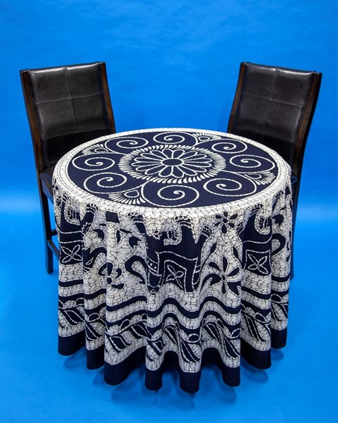India Arts Round Elephant Mandala Tablecloth TC401-06