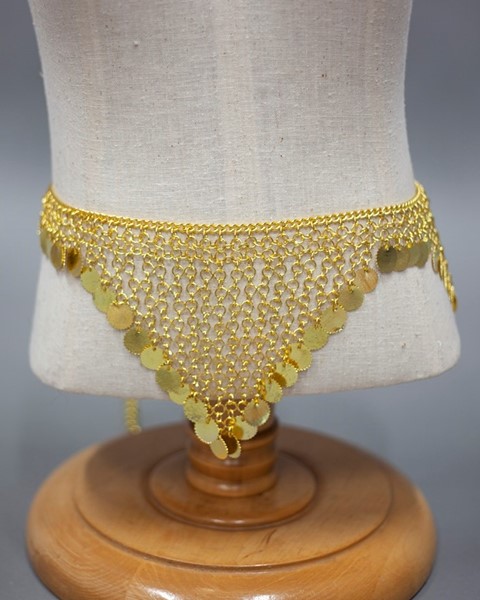 Coined Belt With Triangles JM225