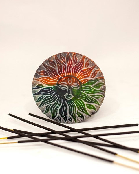 Tie Dye Sun Incense Plate JL947
