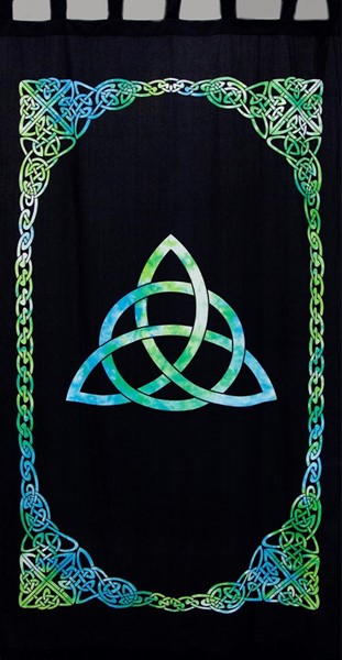 Cotton Triquetra Print Curtain CT043-04