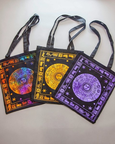 India Arts Cotton Zodiac Shopping Bags SC169