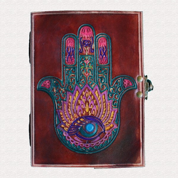 India Arts Leather Hand Of Fatima Journal PM181-01
