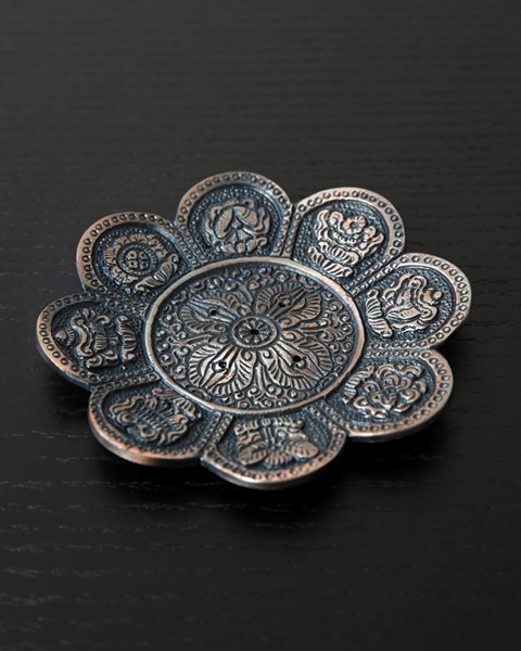 Incense Burner with Tibetan Symbols BB118