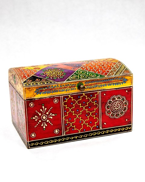 India Arts Hand Painted Wood Box WB437