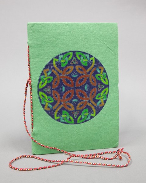 India Arts Green Cotton Celtic Knot Journal PM149