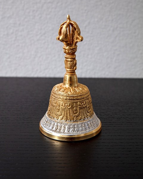 6 Inch Meditation Bell W/ Gold Plating BL085