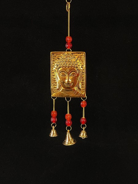 Embossed Beaded Buddha Chime BS398