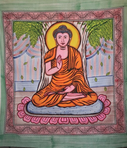 Brush Print Buddha Tapestry<br>(Double Size Only) 460-05