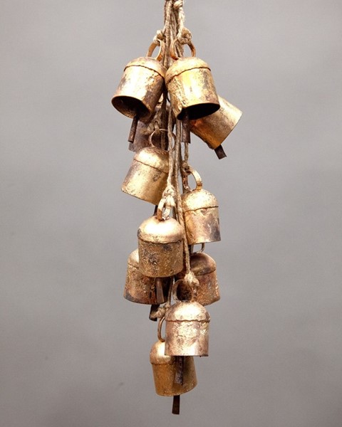 India Arts 12 Bells On Jute Cord TS876