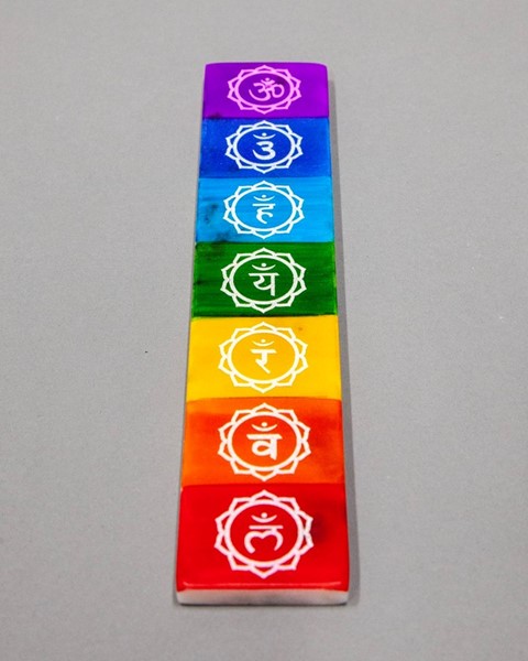 7 Chakra Soapstone Incense Burner JL973